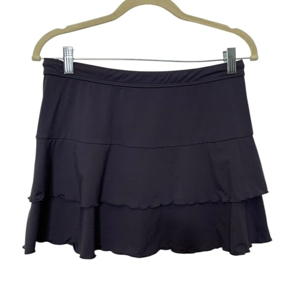 Athleta Black Tiered Ruffle Athletic Skirt Size Small - Picture 2 of 2